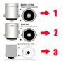 LED лампа BA15s (P21W) 12V белая 5W (линза)