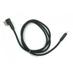 Кабель USB на Micro USB 1м M-012 Black круглый плетенный угловой