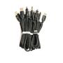 Кабель USB на Type-C 1м TC-002 Black круглый плетенный