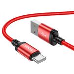 Кабель USB на Type-C 1м Hoco X89 Wind 3A Red