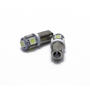 LED лампа BA9s (T8) 12V белая 5 SMD 5050