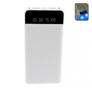 Портативный Аккумулятор POWER BANK 10000 mAh XO PR162 (дисплей, фонарик) White