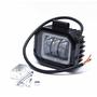 Светодиодная фара BLASKAR 12-24V 30W ( 3  Линзы) квадратная + ангельские глазки JR-0-30WF